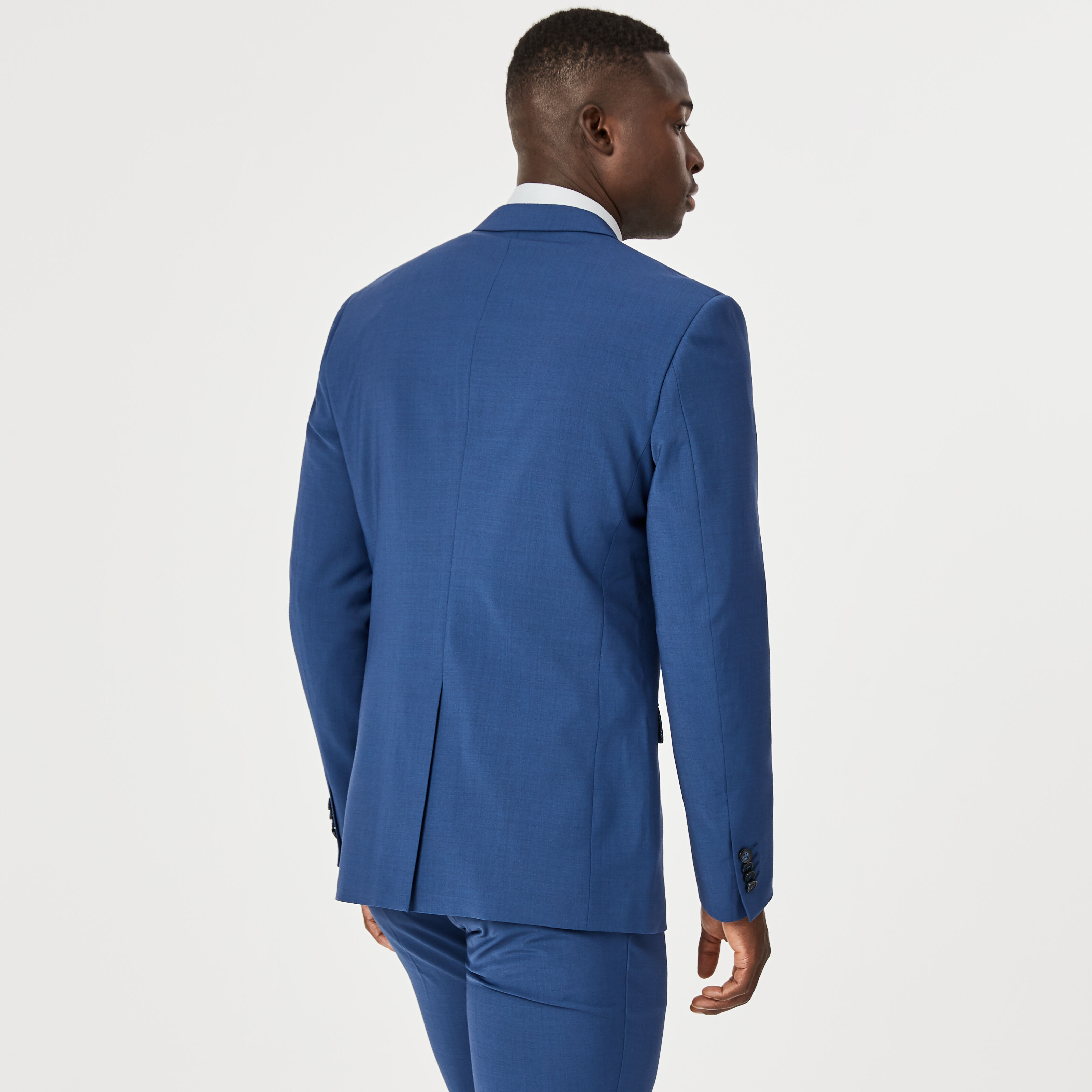 Goldsmith Tailored Jacket Blue Aust Wool Blend Tailored Jacket